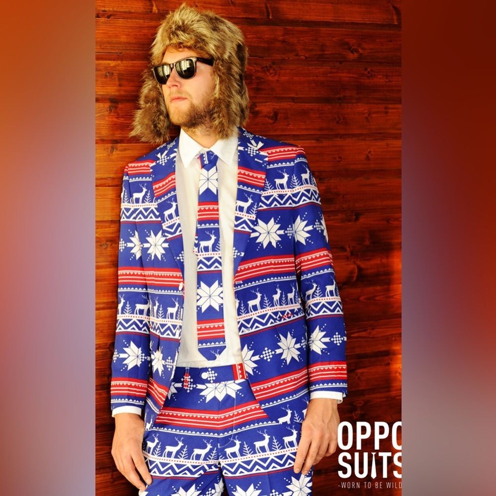 OppoSuits Ugly Christmas Sweater Suit Costume for Men